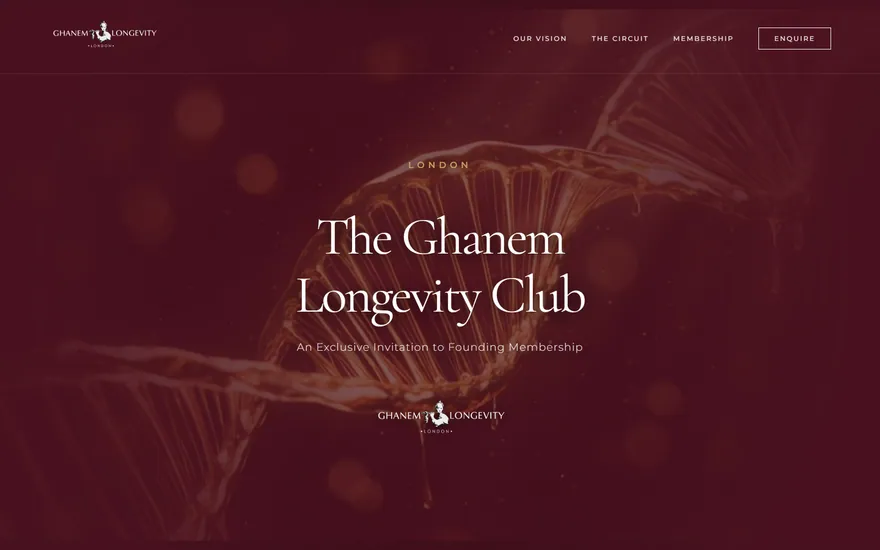 Ghanem Longevity: home page