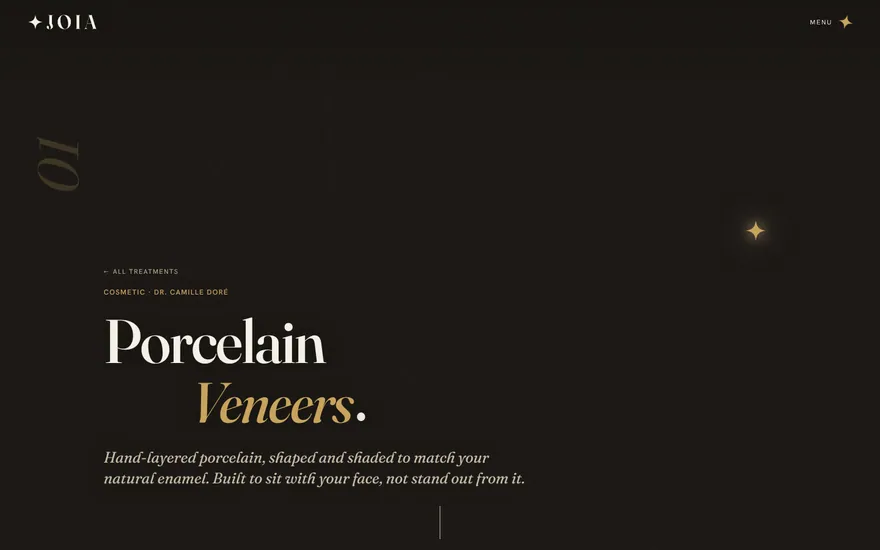JOIA: treatments veneers page
