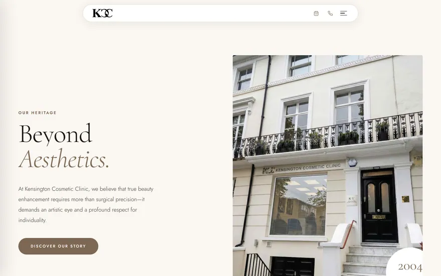 Kensington Cosmetic Clinic: about us page