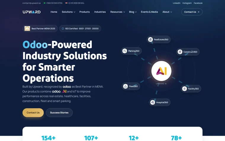Upward Technologies, Saudi Arabia: A 36-page corporate site