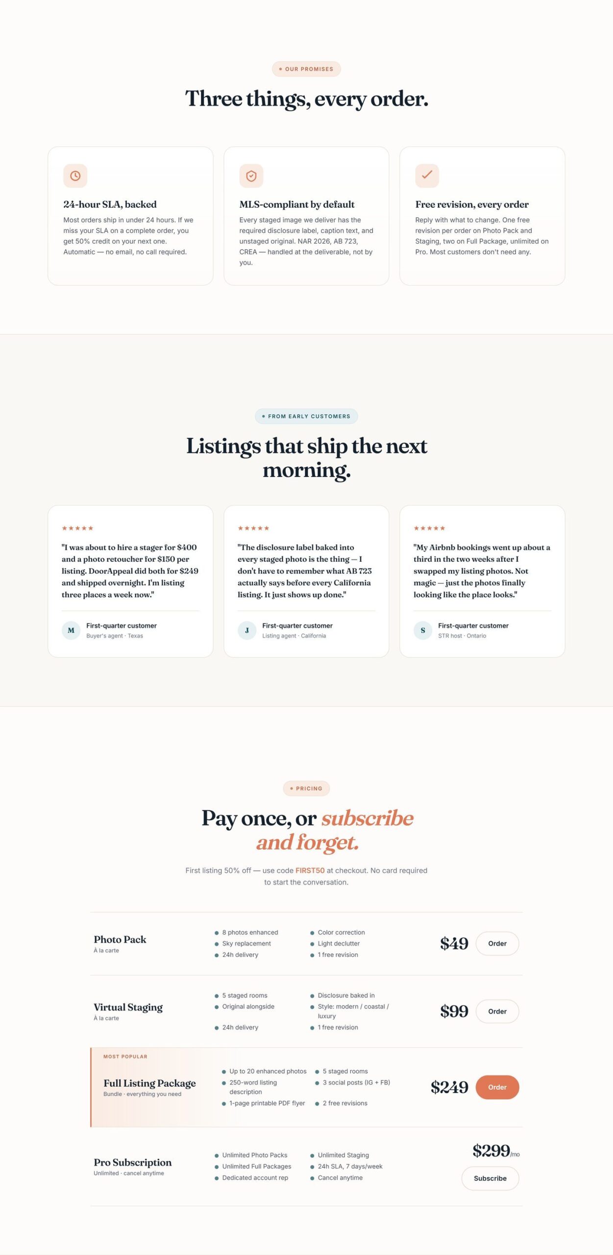 Pricing and the close