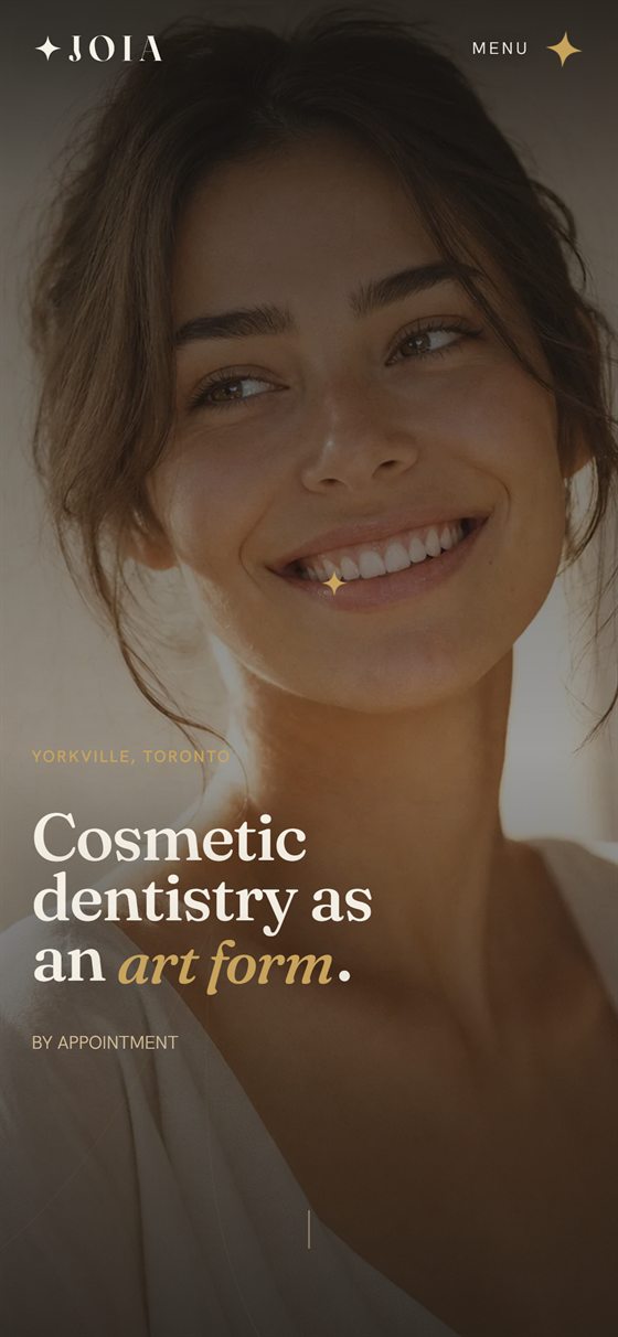 JOIA website on mobile