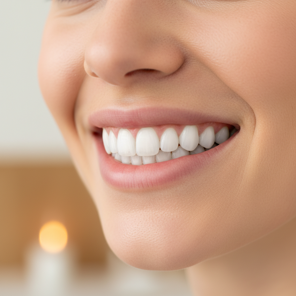 The same smile after cosmetic dental treatment